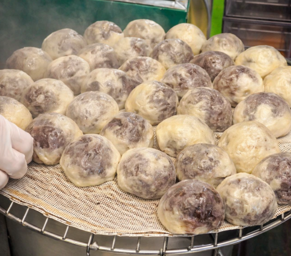 부산 깡통시장 시스루찐빵